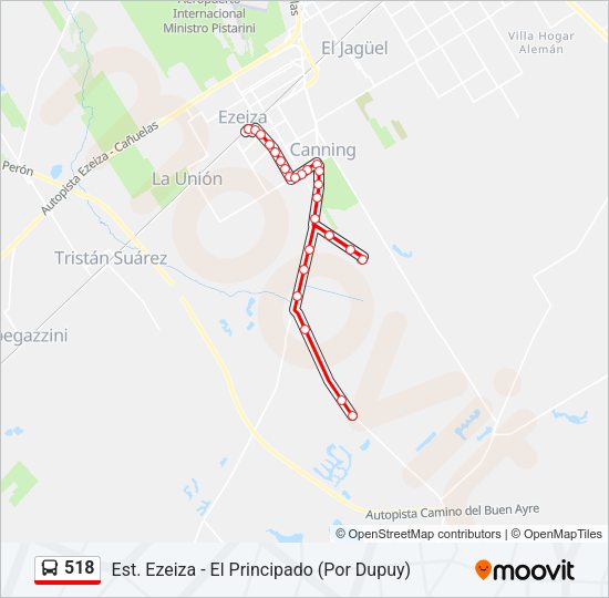 518 Colectivo Line Map