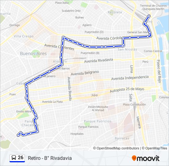 Mapa de 26 de Colectivo