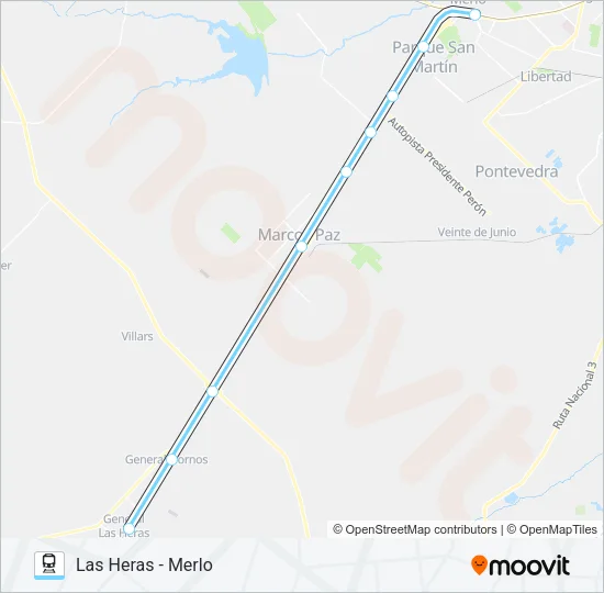 SARMIENTO Train Line Map