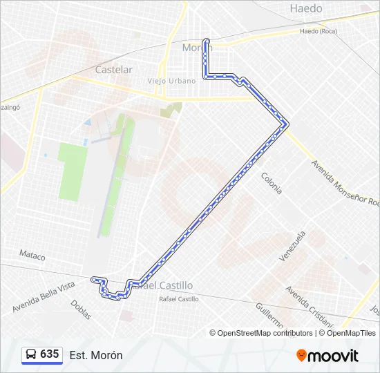 635 Colectivo Line Map