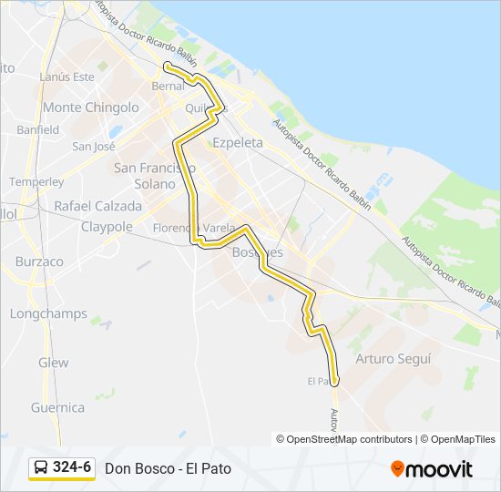 324-6 Colectivo Line Map