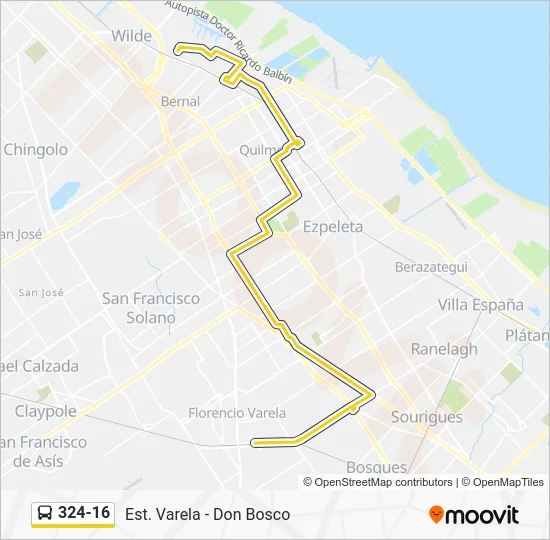 324-16 Colectivo Line Map