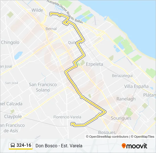 324-16 Colectivo Line Map