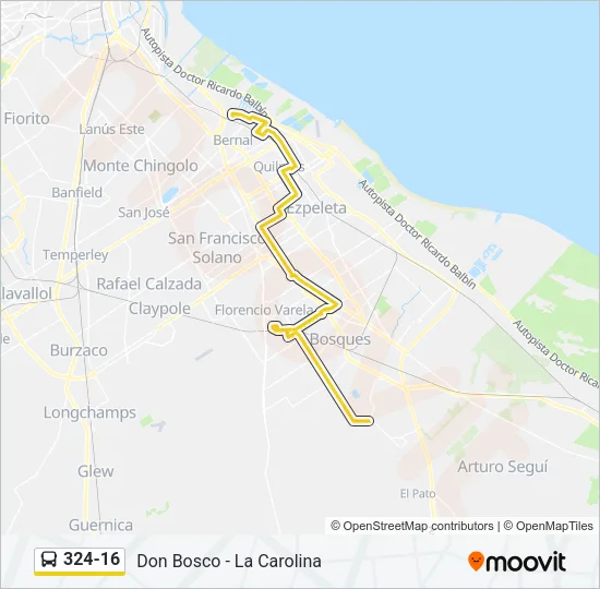 324-16 Colectivo Line Map