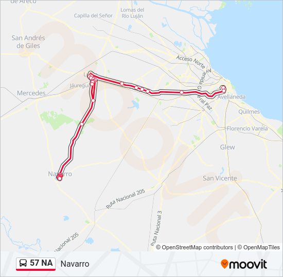 Mapa de 57 NA de Colectivo
