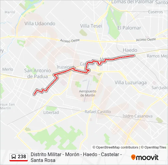 238 Route: Schedules, Stops & Maps - C: Vergara (Updated)
