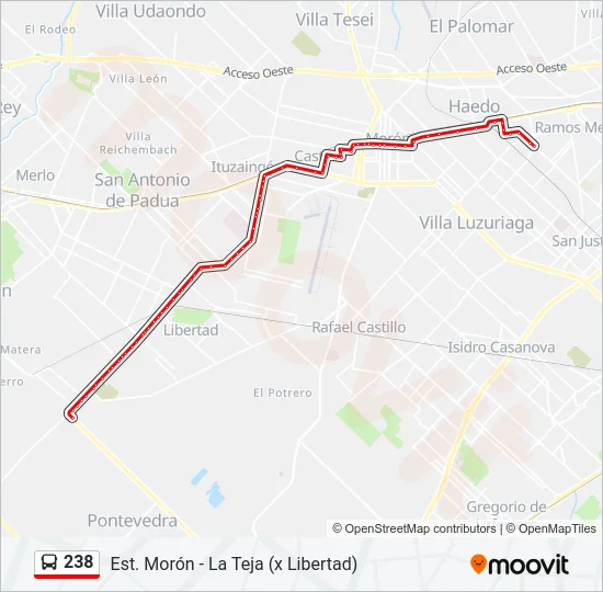 238 Colectivo Line Map