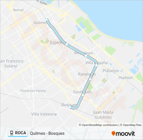 ROCA Train Line Map