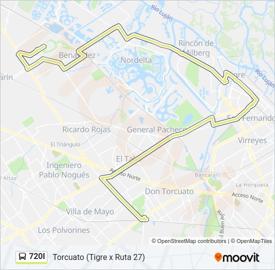 720I Colectivo Line Map