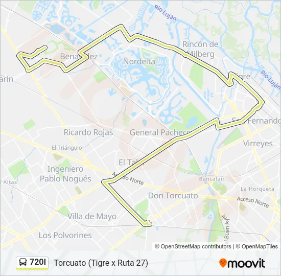 720I Colectivo Line Map