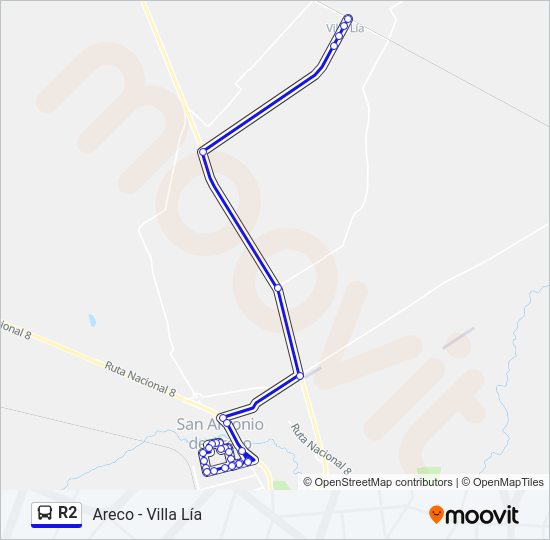 Mapa de R2 de Colectivo