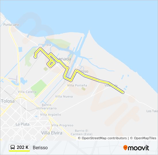 Mapa de 202 K de Colectivo
