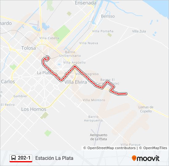 Mapa de 202-1 de Colectivo