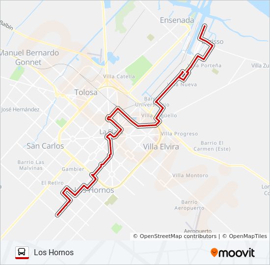 Mapa de 214 BX64 de Colectivo