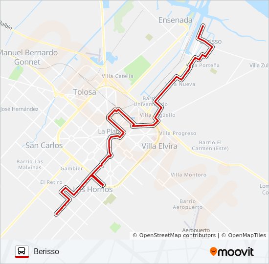 Mapa de 214 BX64 de Colectivo