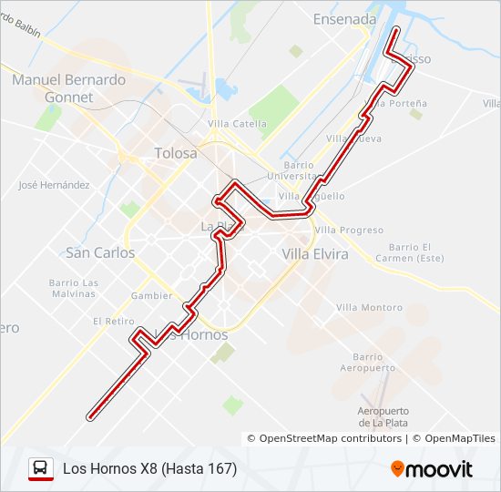Mapa de 214 BX64 de Colectivo