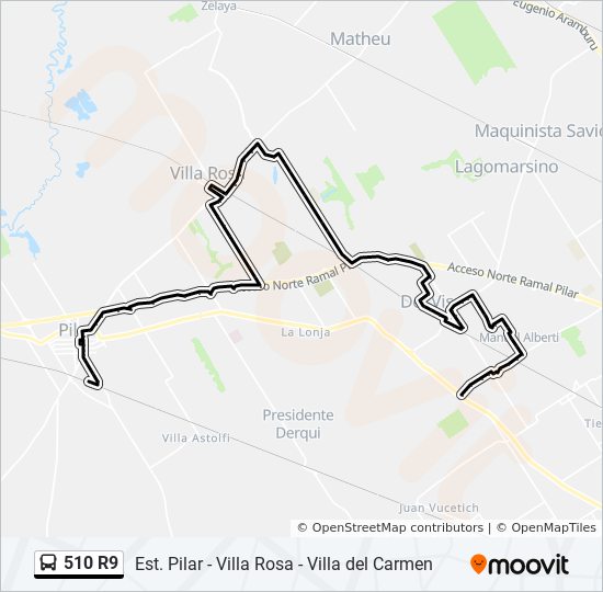 510 R9 Route Schedules Stops Maps Villa Rosa Villa Del Carmen Updated