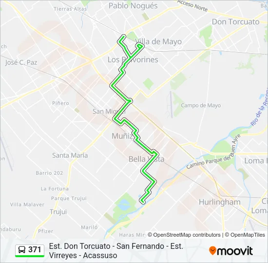 371 Colectivo Line Map