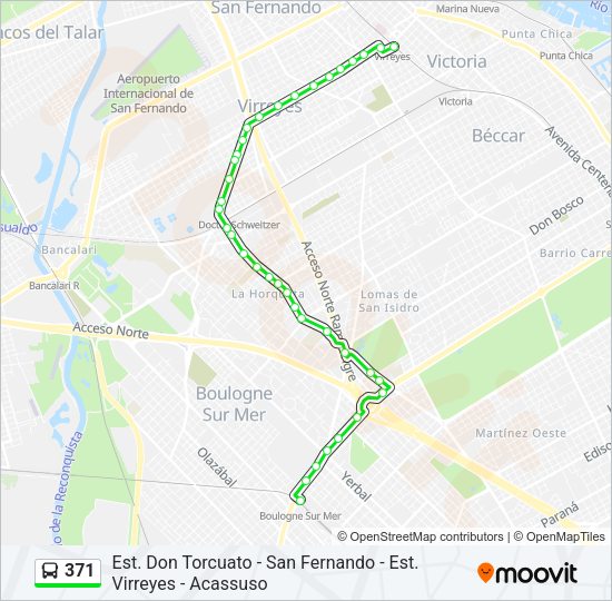 371 Colectivo Line Map