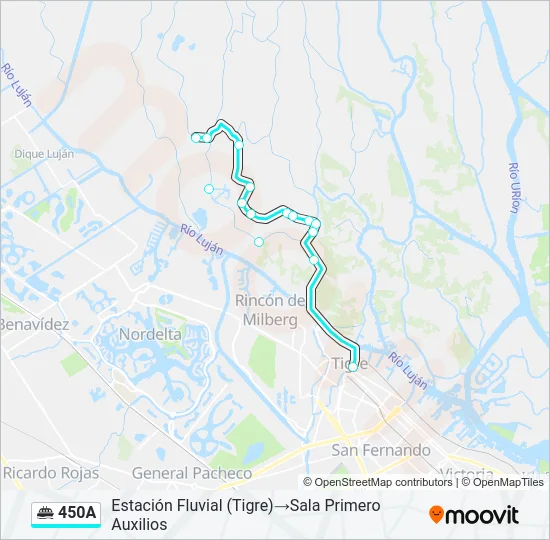 450A Ferry Line Map