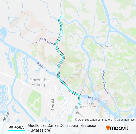 450A Ferry Line Map