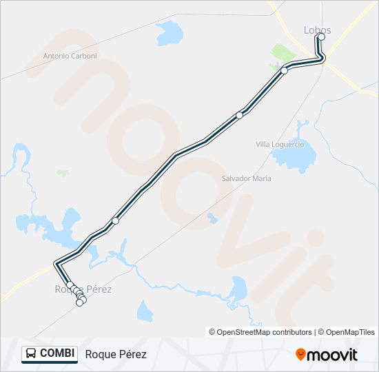 COMBI Colectivo Line Map