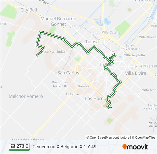 Mapa de 273 C de Colectivo