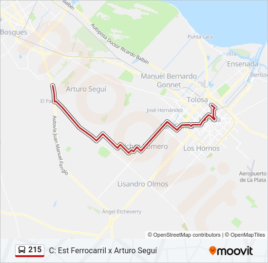 215 Colectivo Line Map
