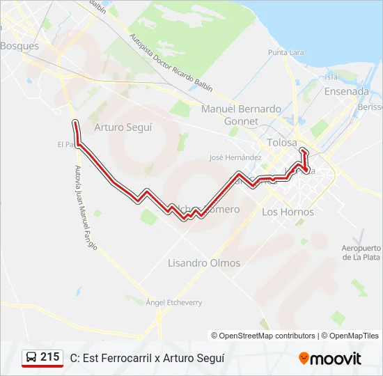 215 Colectivo Line Map