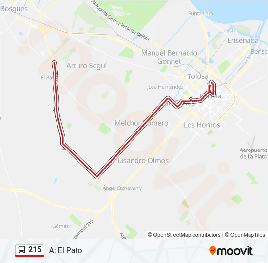 215 Colectivo Line Map