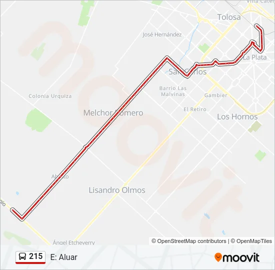 215 Colectivo Line Map