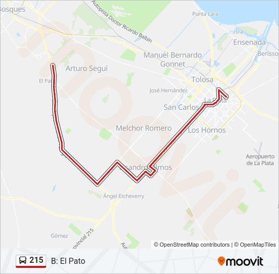 215 Colectivo Line Map