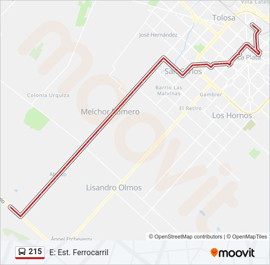 215 Colectivo Line Map