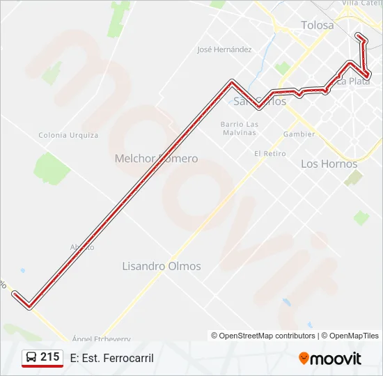 215 Colectivo Line Map