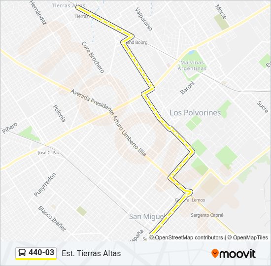 440-03 Colectivo Line Map