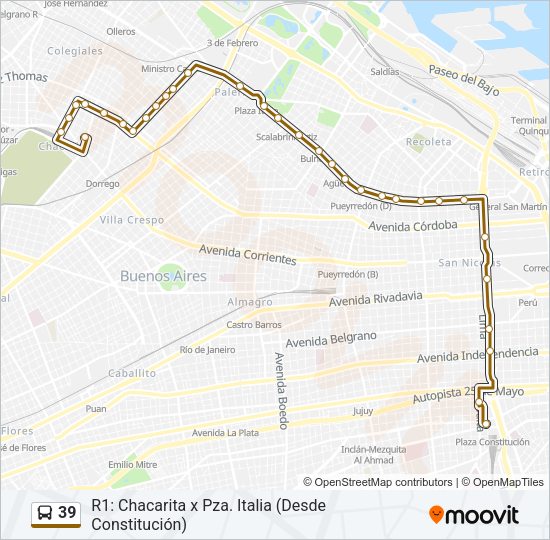 Mapa de 39 de Colectivo