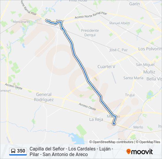 Mapa de 350 de Colectivo