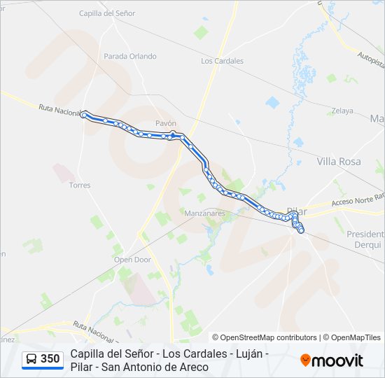 Mapa de 350 de Colectivo
