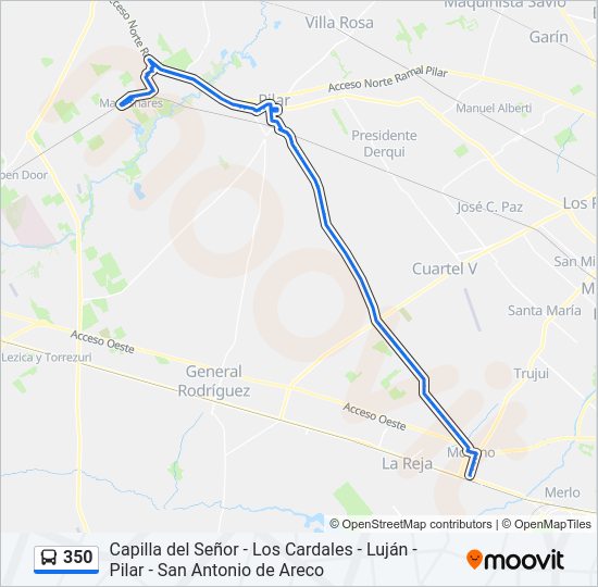 Mapa de 350 de Colectivo
