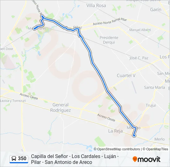 350 Colectivo Line Map