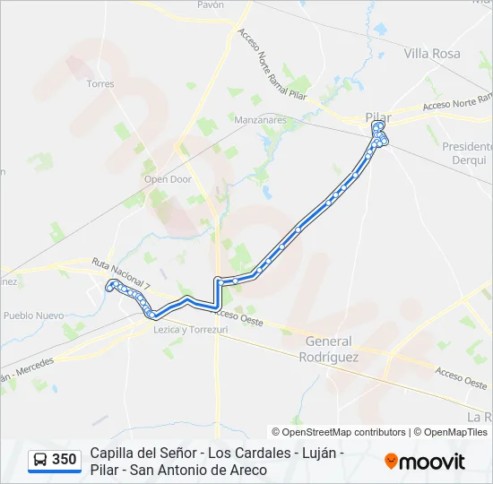 350 Colectivo Line Map