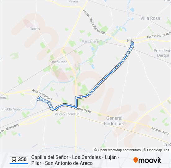 Mapa de 350 de Colectivo