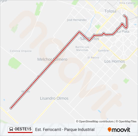 Mapa de OESTE15 de Colectivo