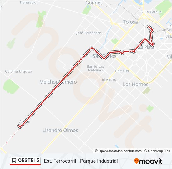 Mapa de OESTE15 de Colectivo