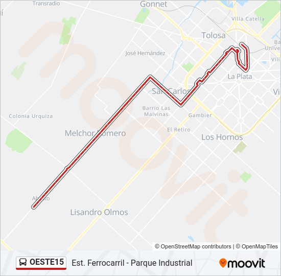 Mapa de OESTE15 de Colectivo