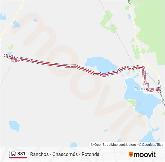381 Colectivo Line Map
