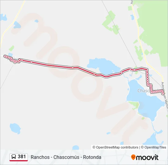 381 Colectivo Line Map