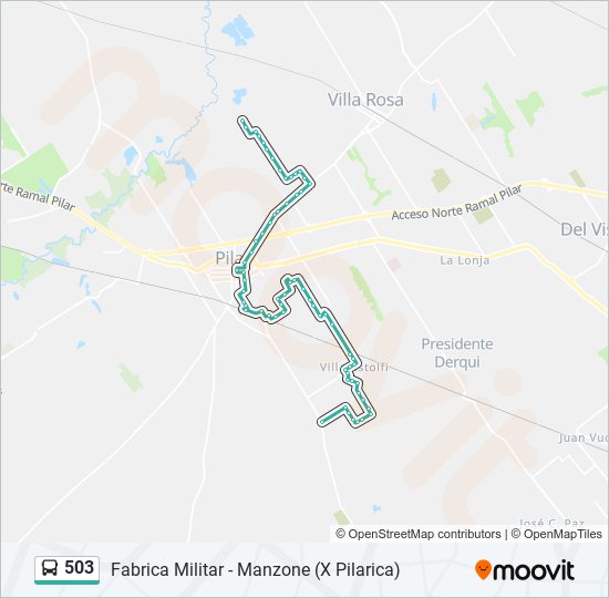 Mapa de 503 de Colectivo