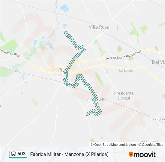 503 Colectivo Line Map