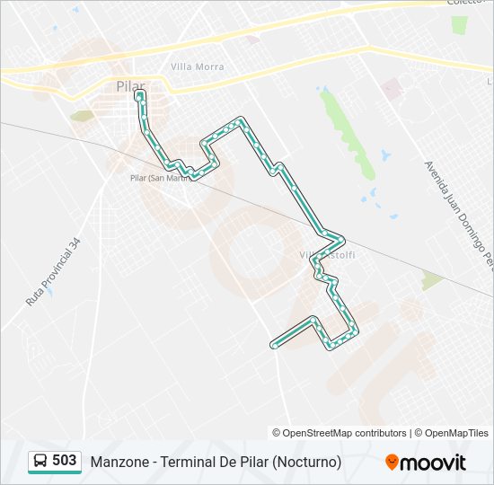 Mapa de 503 de Colectivo